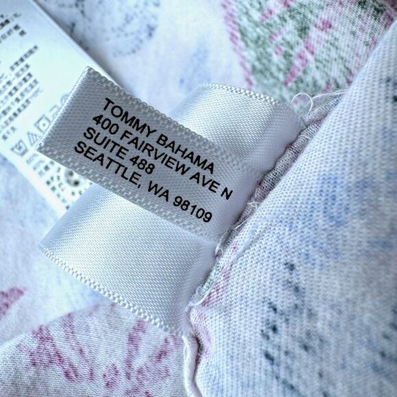 Tommy Bahama Extra Large Reverse Print Camp Shirt Tencel Cotton Tropical Leaf - Picture 13 of 13